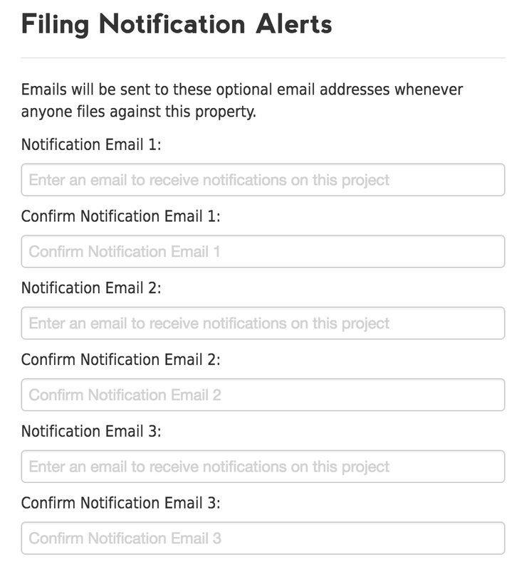 filing notification alerts